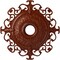 Ekena Millwork Orleans Ceiling Medallion (Fits Canopies up to 8 1/4"), 38 3/8"OD x 6 5/8"ID x 2 7/8"P, Firebrick CM38OLFIF - alternate 1